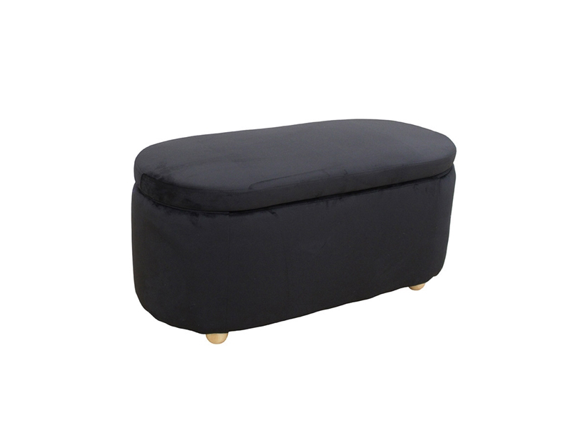 FOSTER ΣΚΑΜΠΟ VELVET BLACK ΜΕ ΑΠΟΘ. ΧΩΡΟ 99Χ45X45εκ.