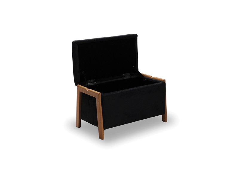 DALI ΣΚΑΜΠΟ VELVET BLACK ΜΕ ΑΠΟΘ. ΧΩΡΟ 75X42X44εκ.