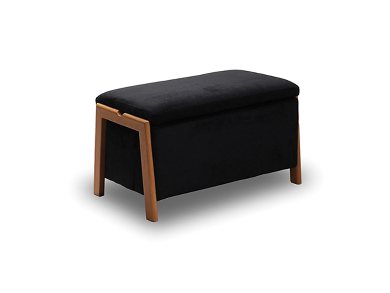 DALI ΣΚΑΜΠΟ VELVET BLACK ΜΕ ΑΠΟΘ. ΧΩΡΟ 75X42X44εκ.