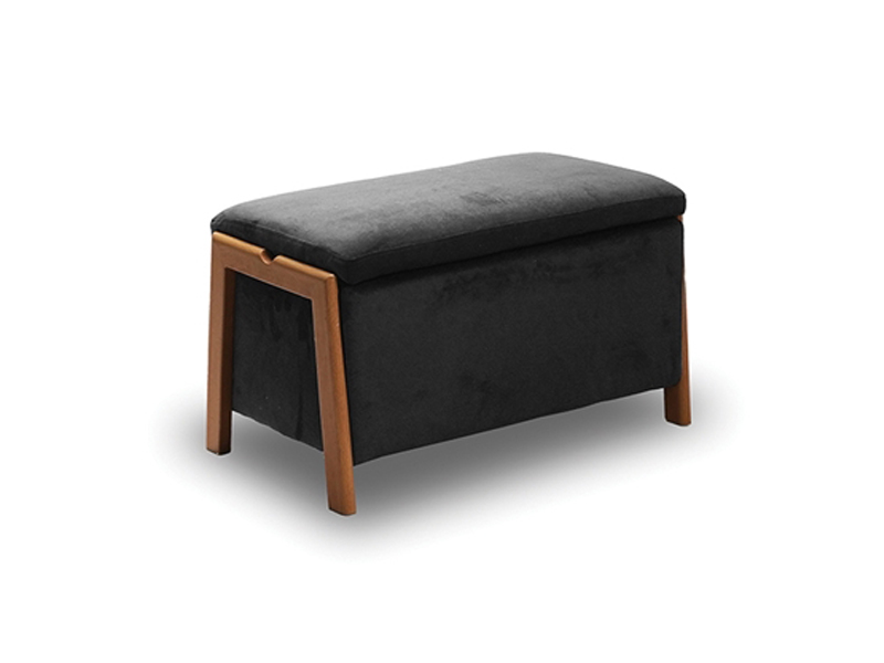 DALI ΣΚΑΜΠΟ VELVET GREY ΜΕ ΑΠΟΘ. ΧΩΡΟ 75X42X44εκ.