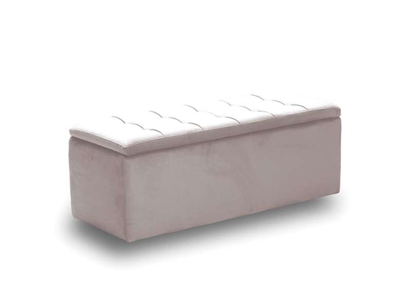 LIDO ΣΚΑΜΠΟ VELVET BEIGE ΜΕ ΑΠΟΘ. ΧΩΡΟ 101X41X42εκ. 