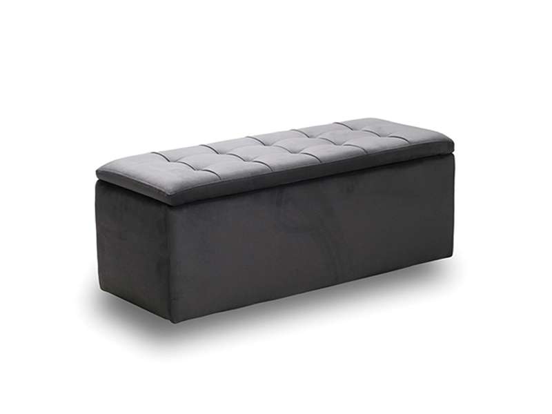 LIDO ΣΚΑΜΠΟ VELVET GREY ΜΕ ΑΠΟΘ. ΧΩΡΟ 101X41X42εκ. 