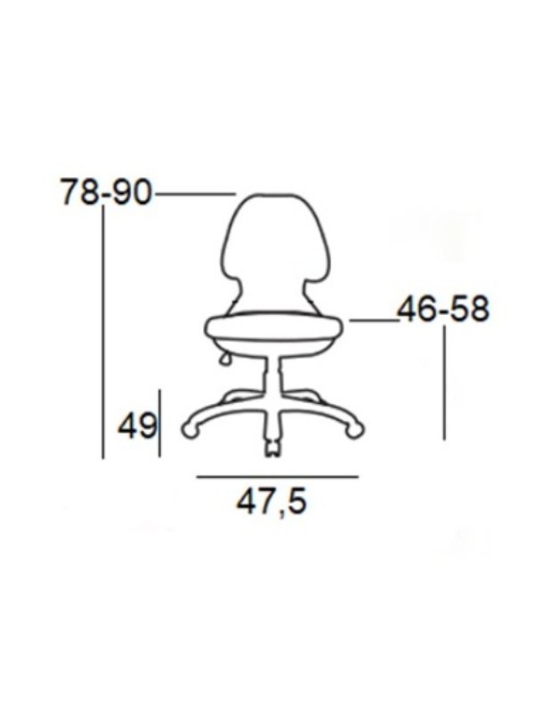 A1700-W ΛΕΥΚΟ/ΡΟΖ ΥΦΑΣΜΑ ΚΑΡΕΚΛΑ ΓΡΑΦΕΙΟΥ 47.5X49X46-78/58-90εκ.