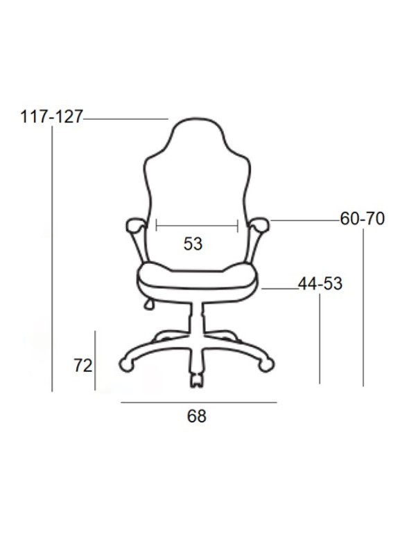 A6190 ΜΑΥΡΟ/ΚΟΚΚΙΝΟ ΠΟΛΥΘΡΟΝΑ GAMING 68Χ72X44-117/53-127εκ.