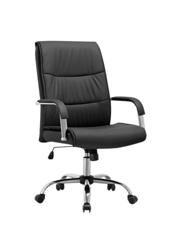 A3650 ΜΑΥΡΗ ΠΟΛΥΘΡΟΝΑ ΓΡΑΦΕΙΟΥ 59.5X68X44-101/54-110εκ.