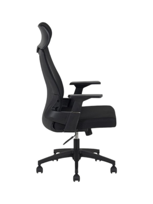 A9925 ΜΑΥΡO MESH ΠΟΛΥΘΡΟΝΑ ΓΡΑΦΕΙΟΥ 64X60X43-110/52-119εκ.