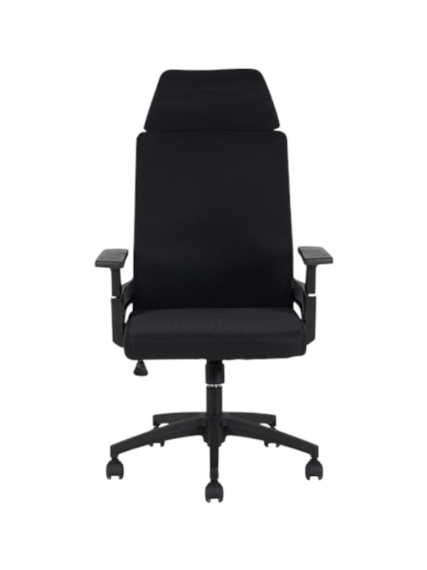 A9925 ΜΑΥΡO MESH ΠΟΛΥΘΡΟΝΑ ΓΡΑΦΕΙΟΥ 64X60X43-110/52-119εκ.