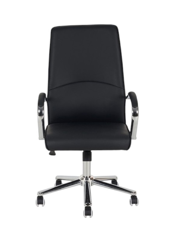 A9930 ΜΑΥΡO PU ΠΟΛΥΘΡΟΝΑ ΓΡΑΦΕΙΟΥ 60X65X48-105/58-114εκ.